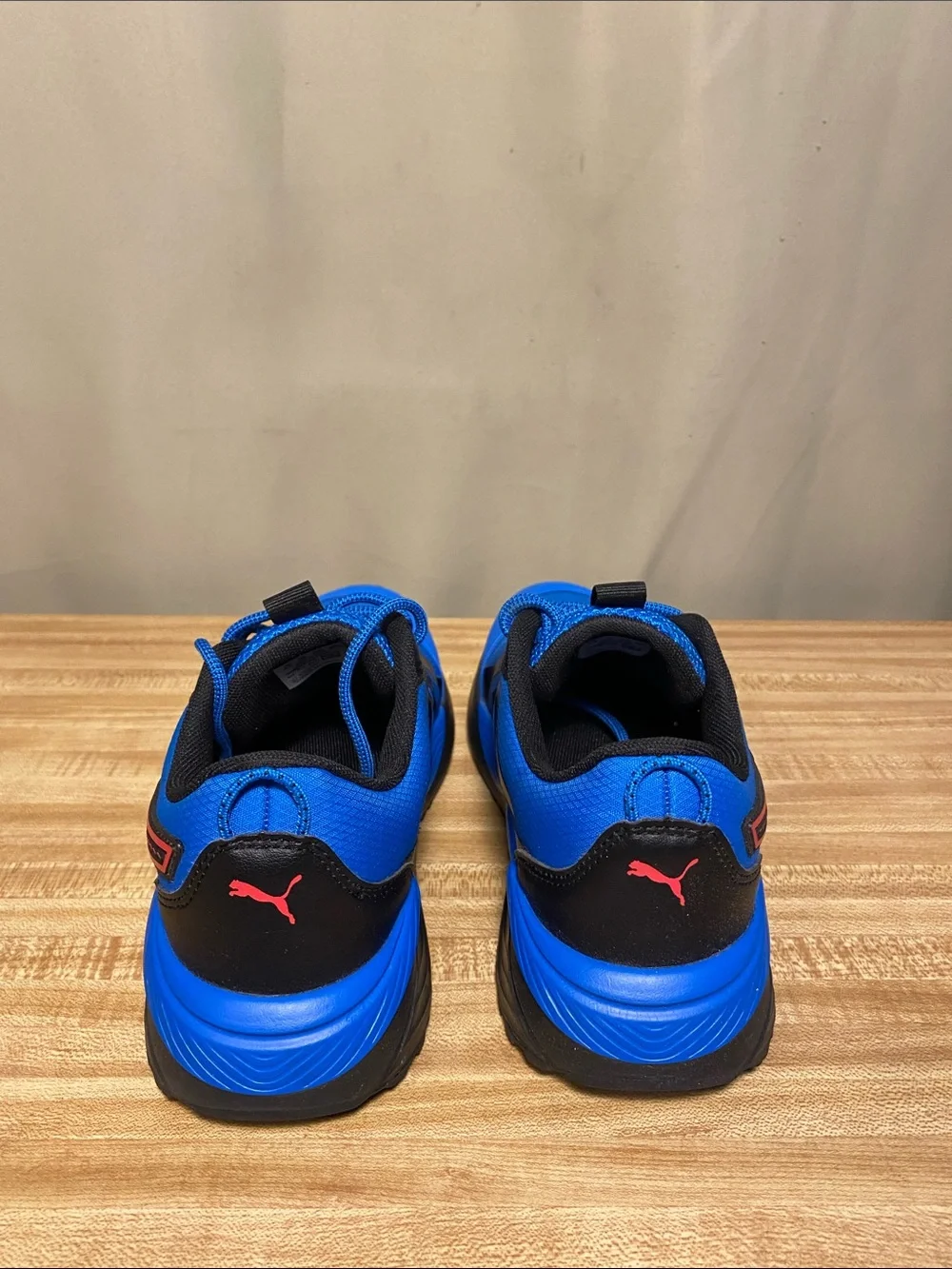 Puma Excursion JR /Kids Blue Black Red Athletic Shone 5.5